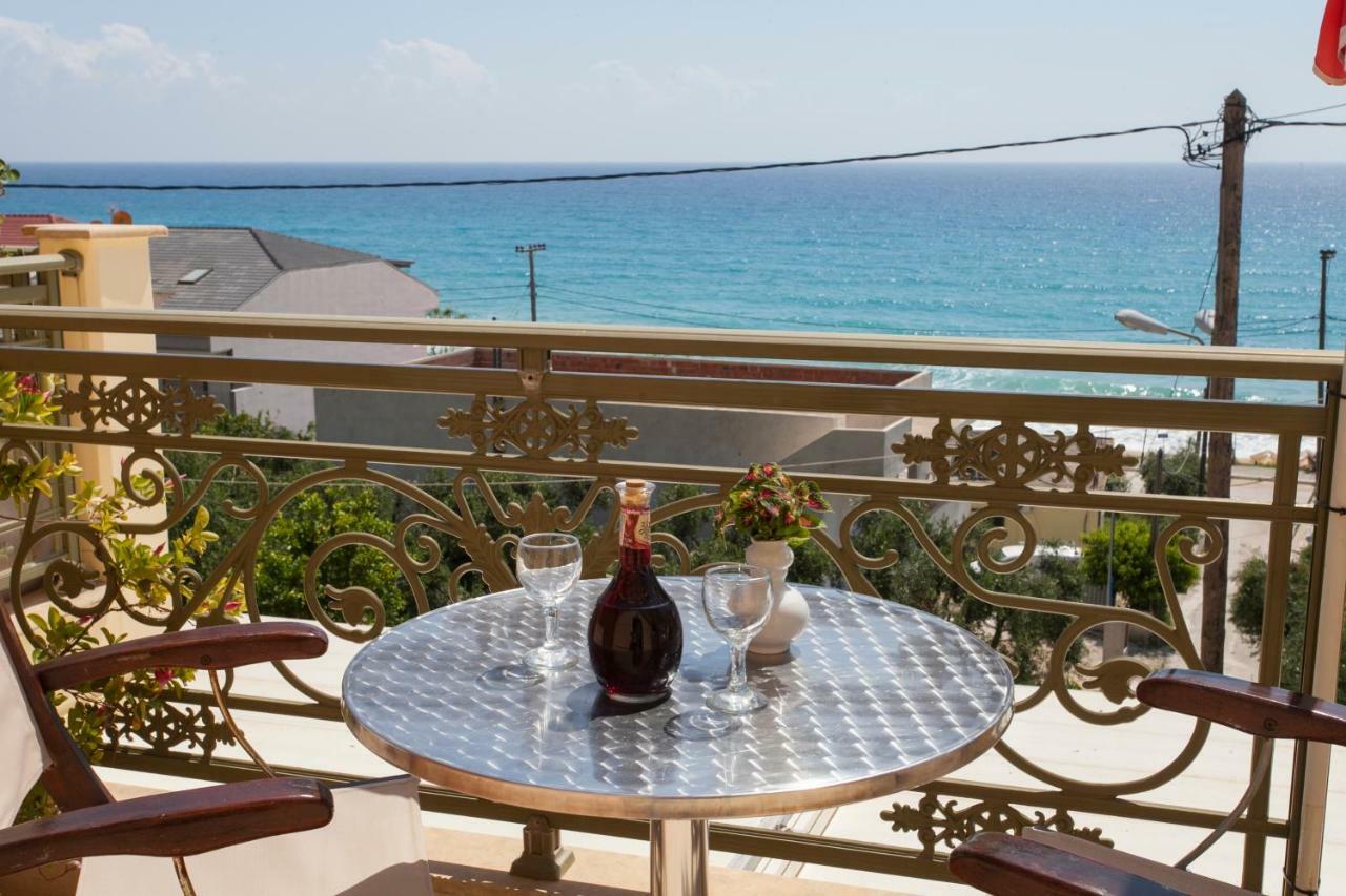 Siarbas Hotel Paralia Vrachou Bagian luar foto